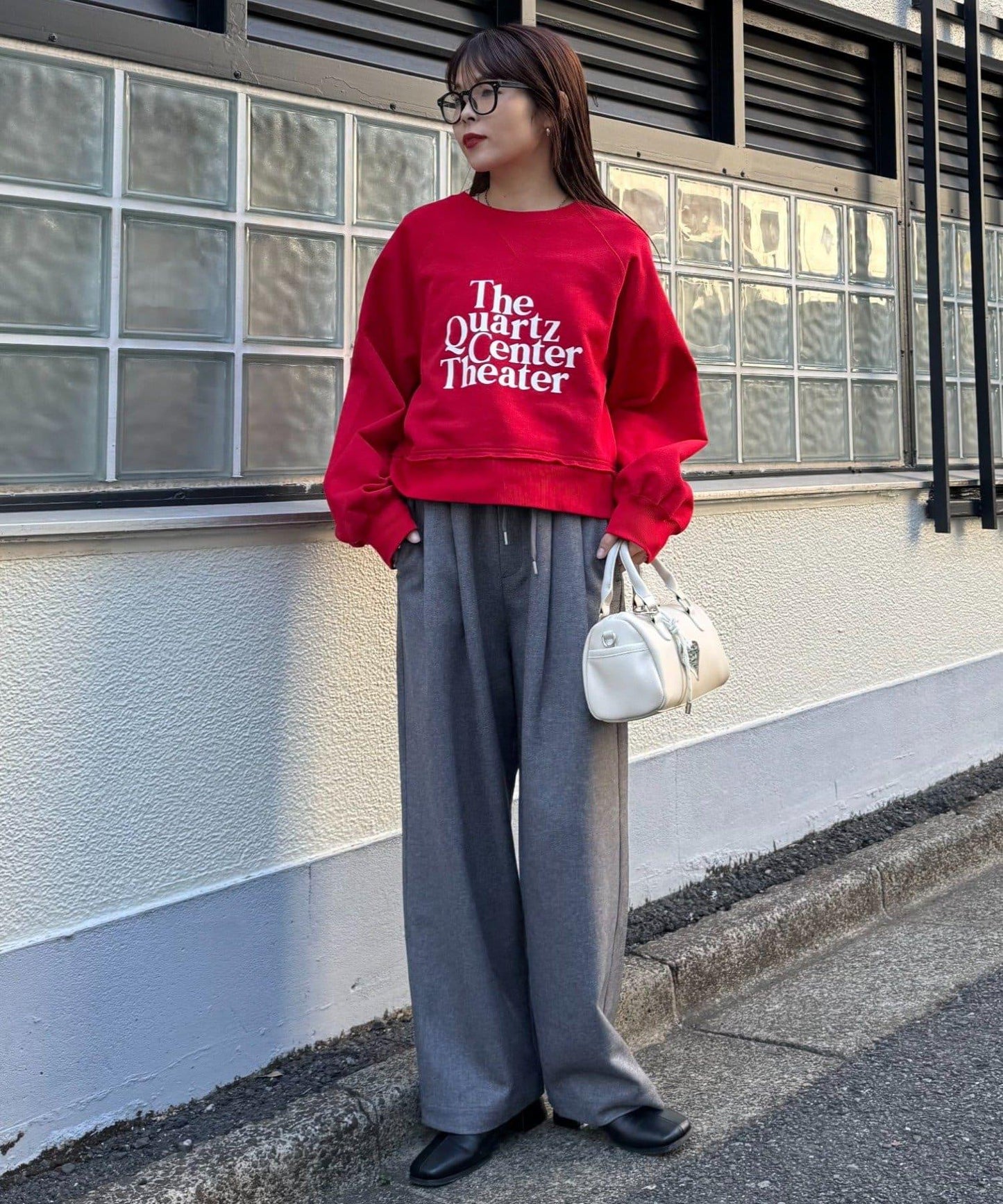 【顆粒感!】乾爽觸感LOGO衛衣