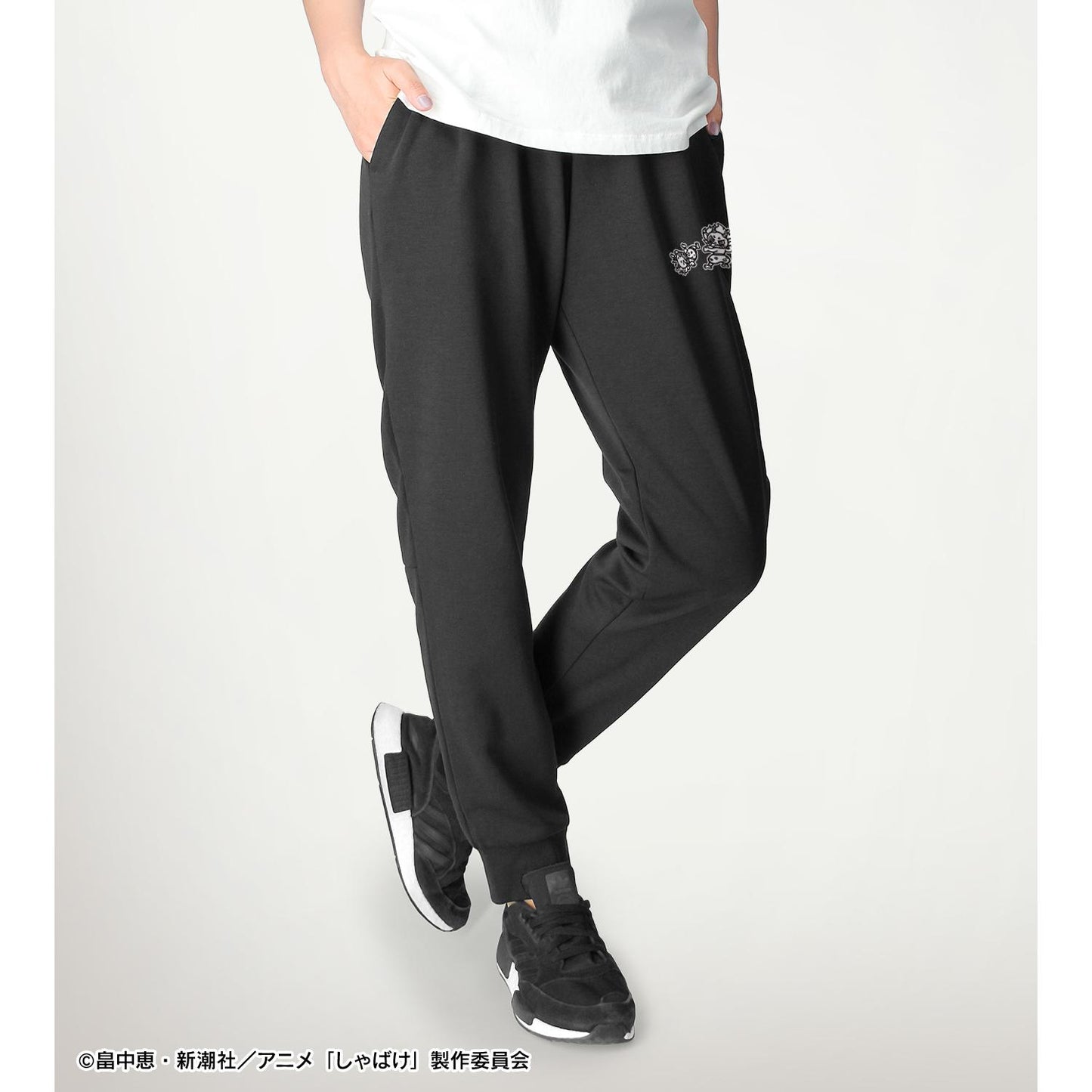 L碼 鳴家戱畫印花男女同款衛褲