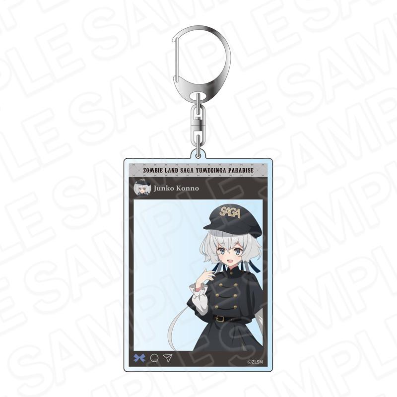 劇場版《佐賀偶像是傳奇 夢銀河天堂》SNS風亞克力鑰匙扣 紺野純子 軍事洛麗塔款