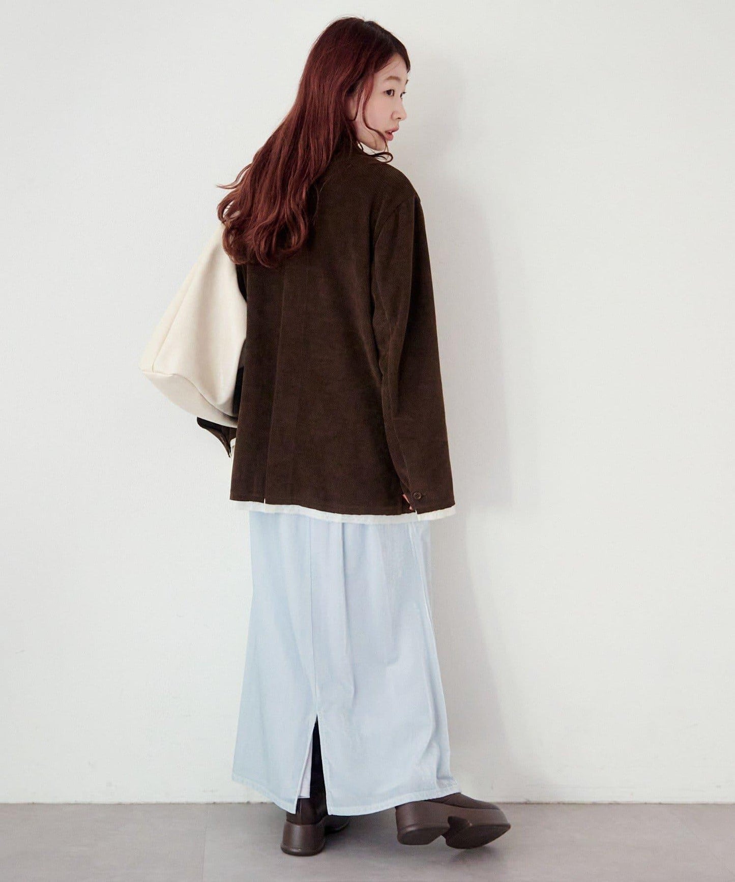 透視天鵝絨喇叭裙