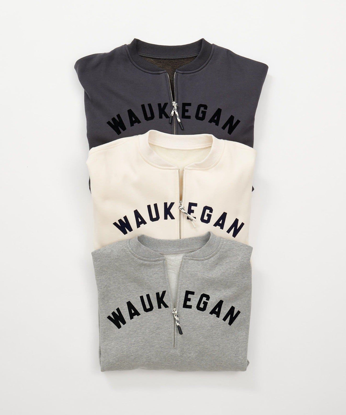 植絨印花半拉鍊加絨衛衣