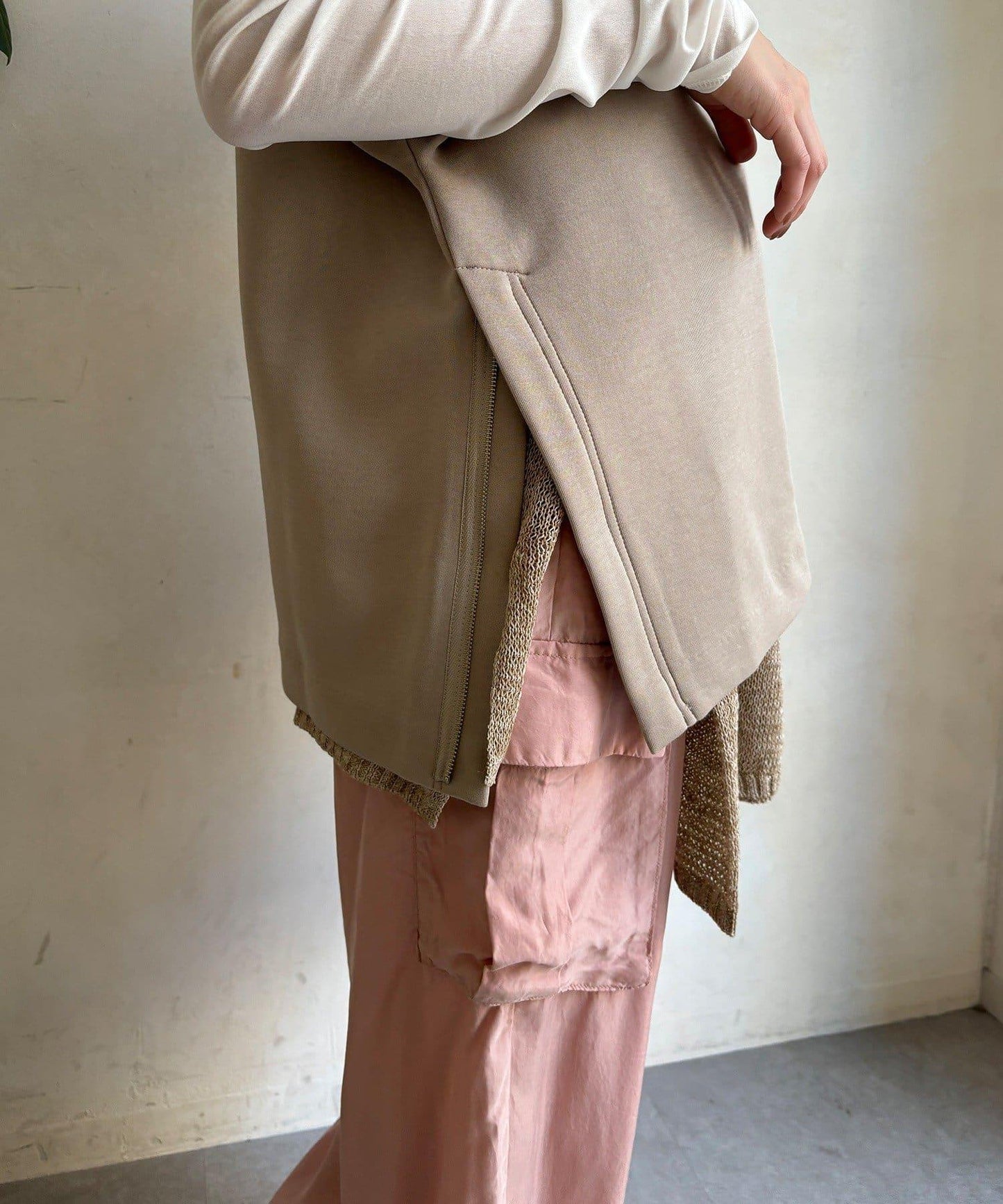 寬鬆版型雙面呢馬甲