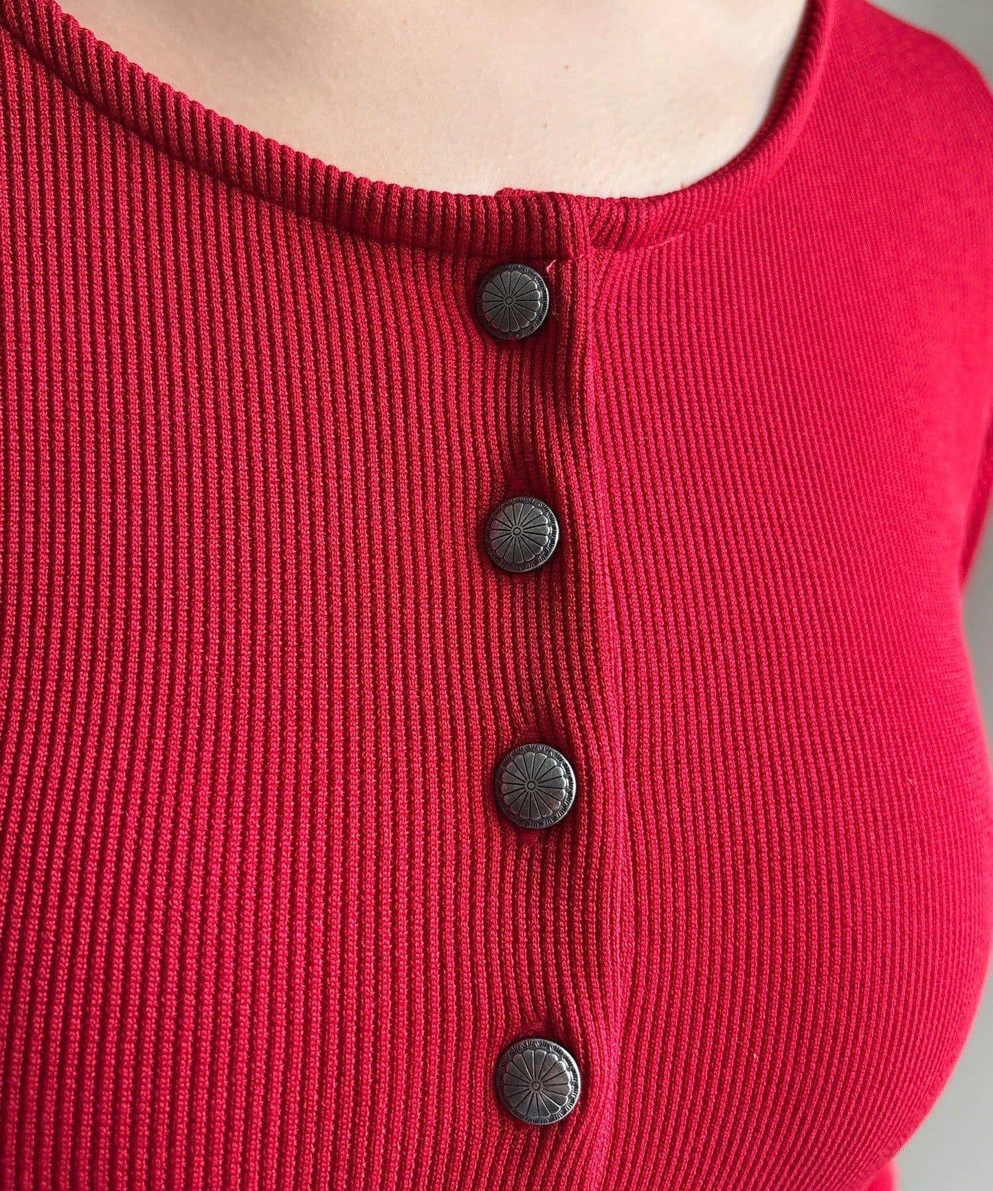 亨利領羅紋針織衫