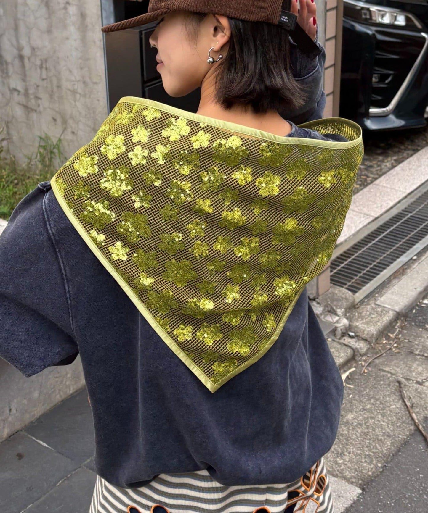 【CIAOPANIC TYPY】H.S亮片三角圍巾