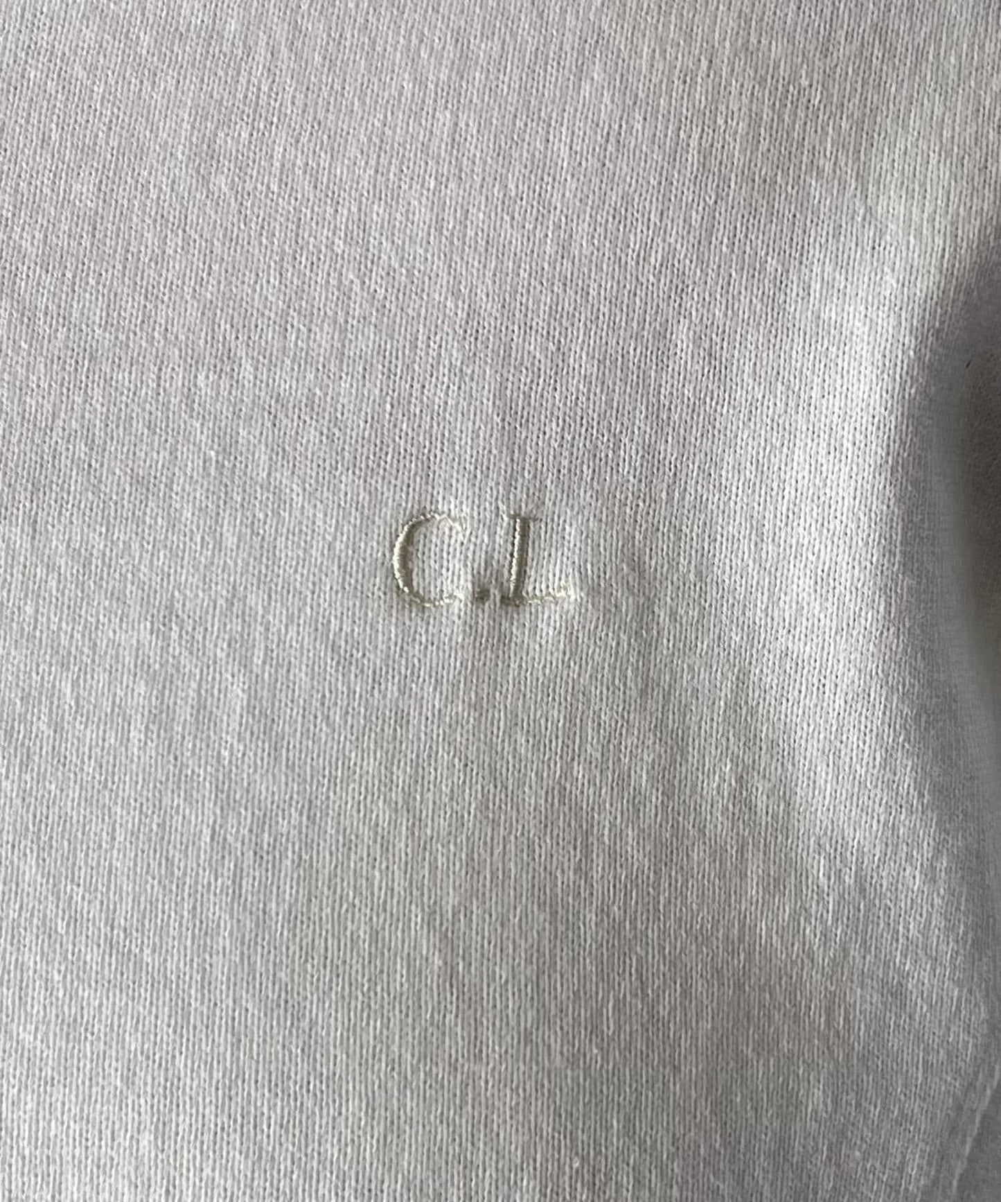 〈C.L〉 荷葉邊領船領T恤