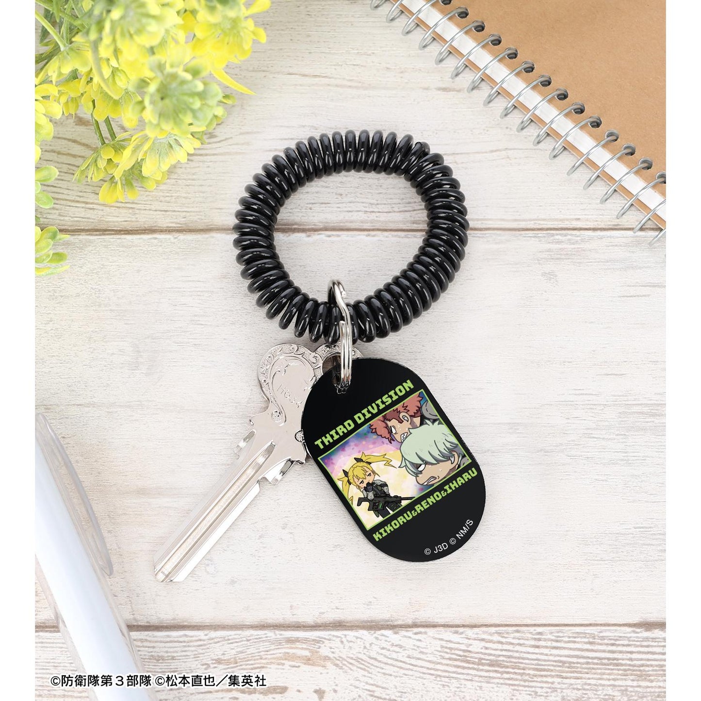 《怪獸8號》 鬆弛風系列 四ノ宮キコル 市川レノ 古橋伊春 儲物櫃鑰匙風亞克力鑰匙扣