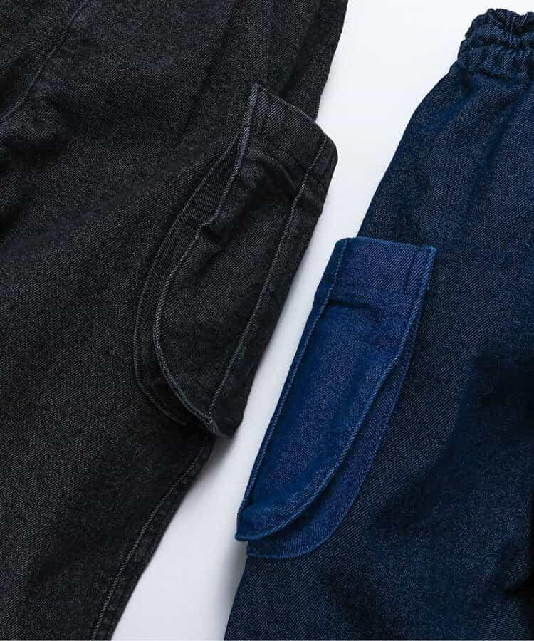 輕鬆側袋設計 全長 褲子