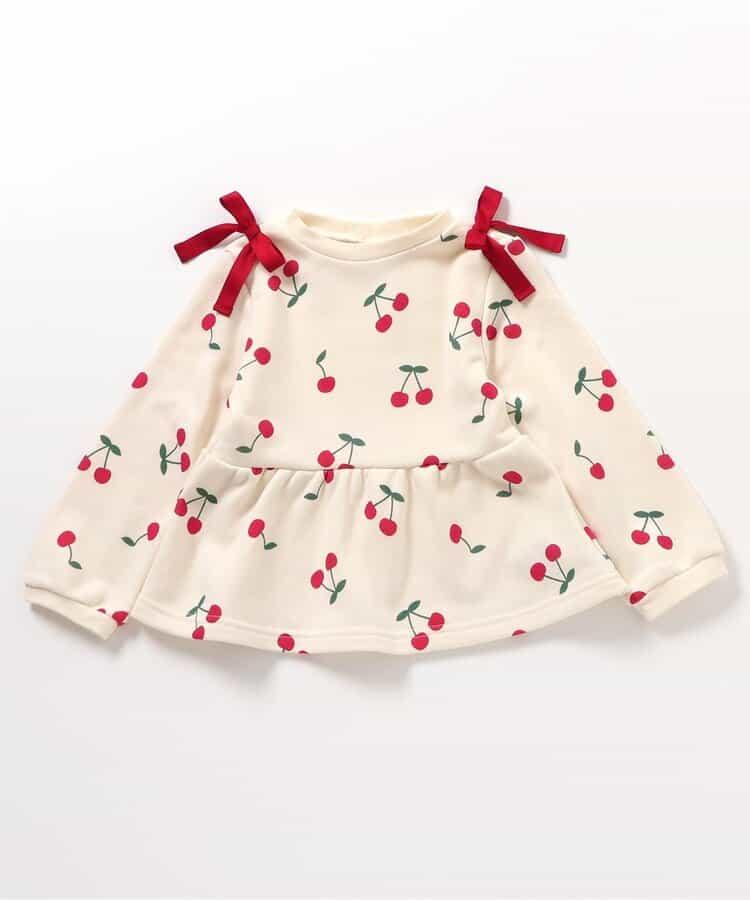 肩部蝴蝶結荷葉下襬衛衣