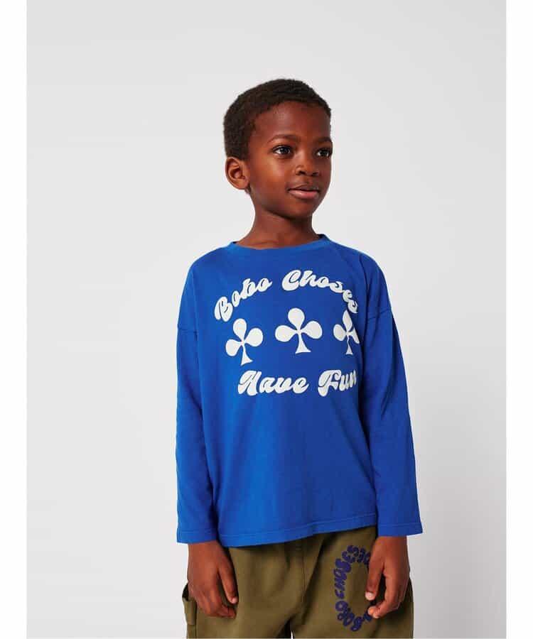Have Fun 圖案 兒童長袖T恤