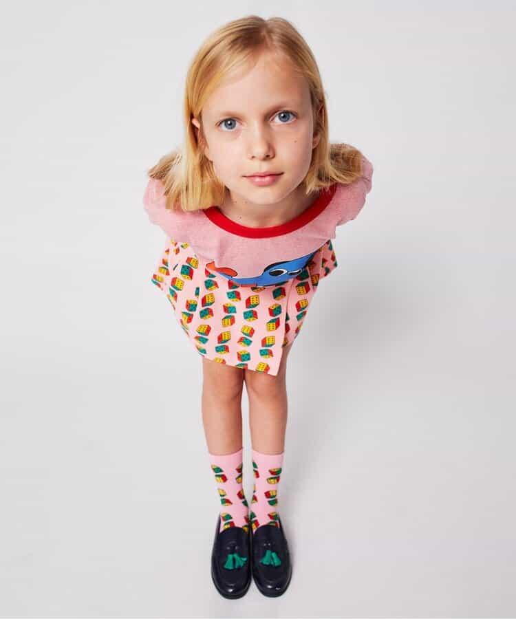 全面印花 Dices 燈芯絨 半身裙(兒童款)