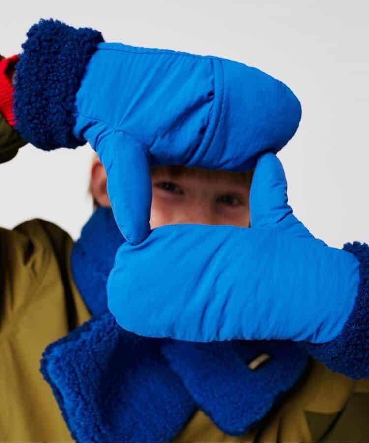 兒童 bicolor mittens 手套