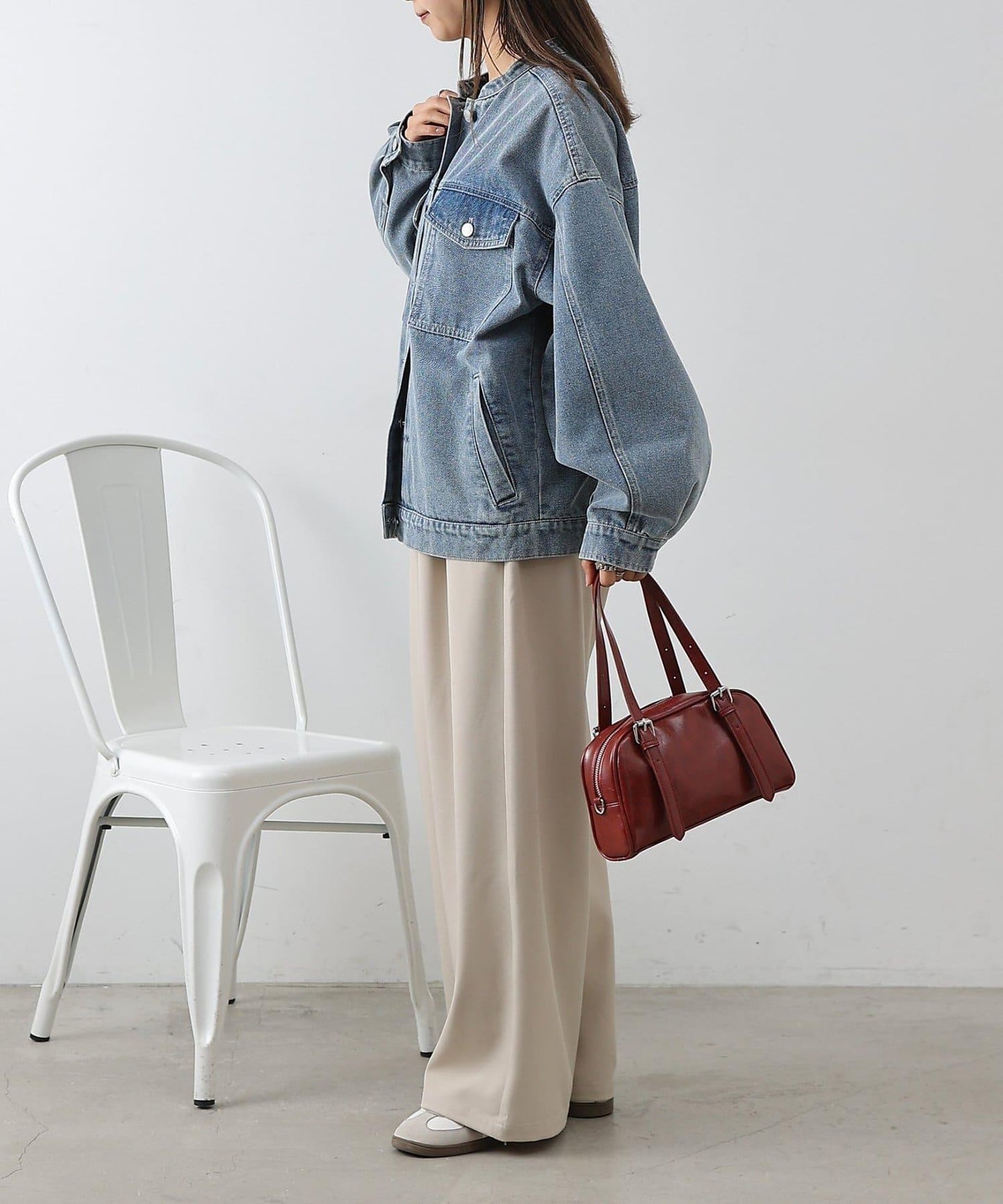 復古合成皮迷你波士頓包