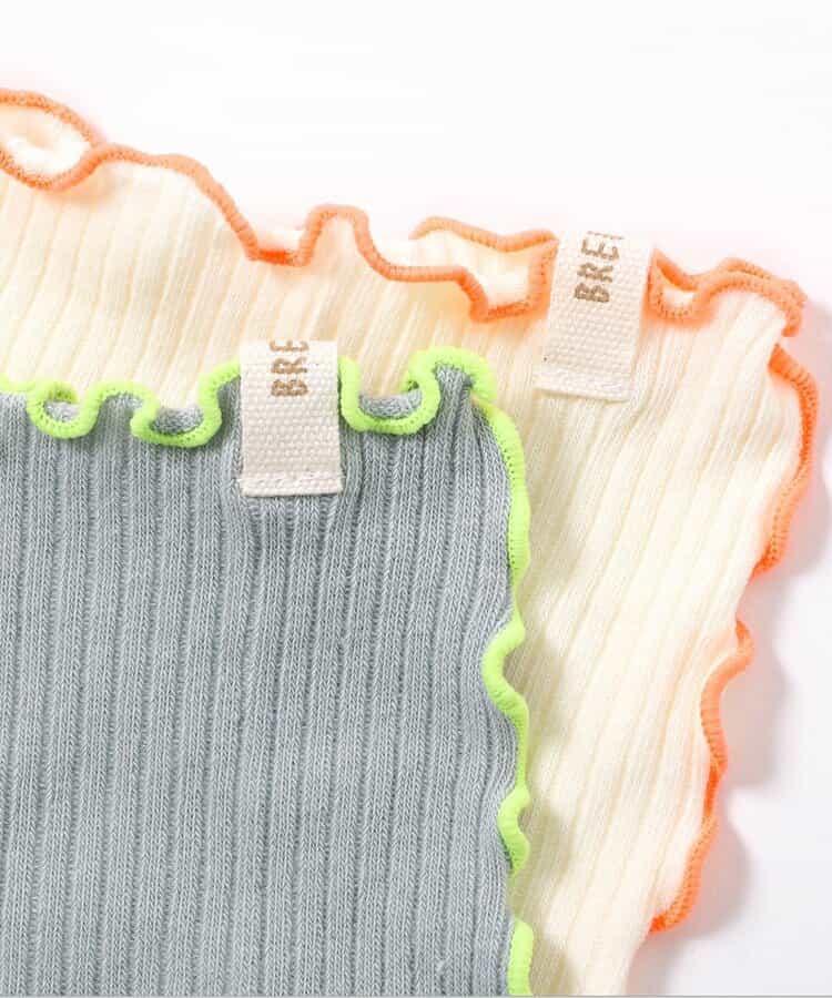 多色荷葉邊 嬰兒肚圍