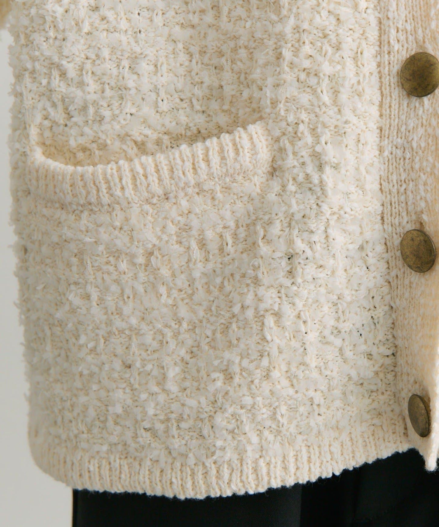 花呢風針織開衫