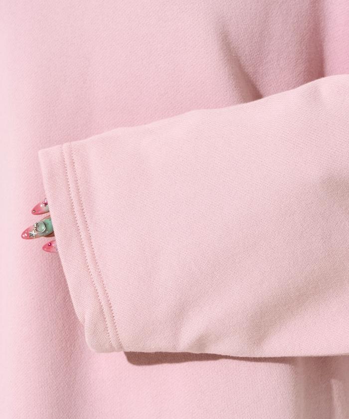 做舊拼色 寬鬆 抓絨 衛衣