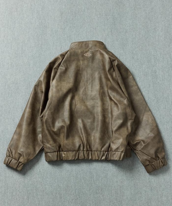 立領仿皮短外套