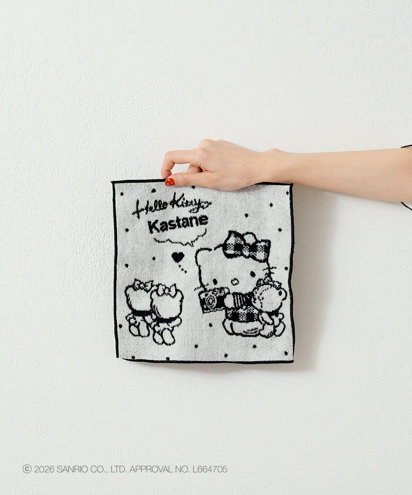 Kastane×HelloKitty(凱蒂貓) 手帕