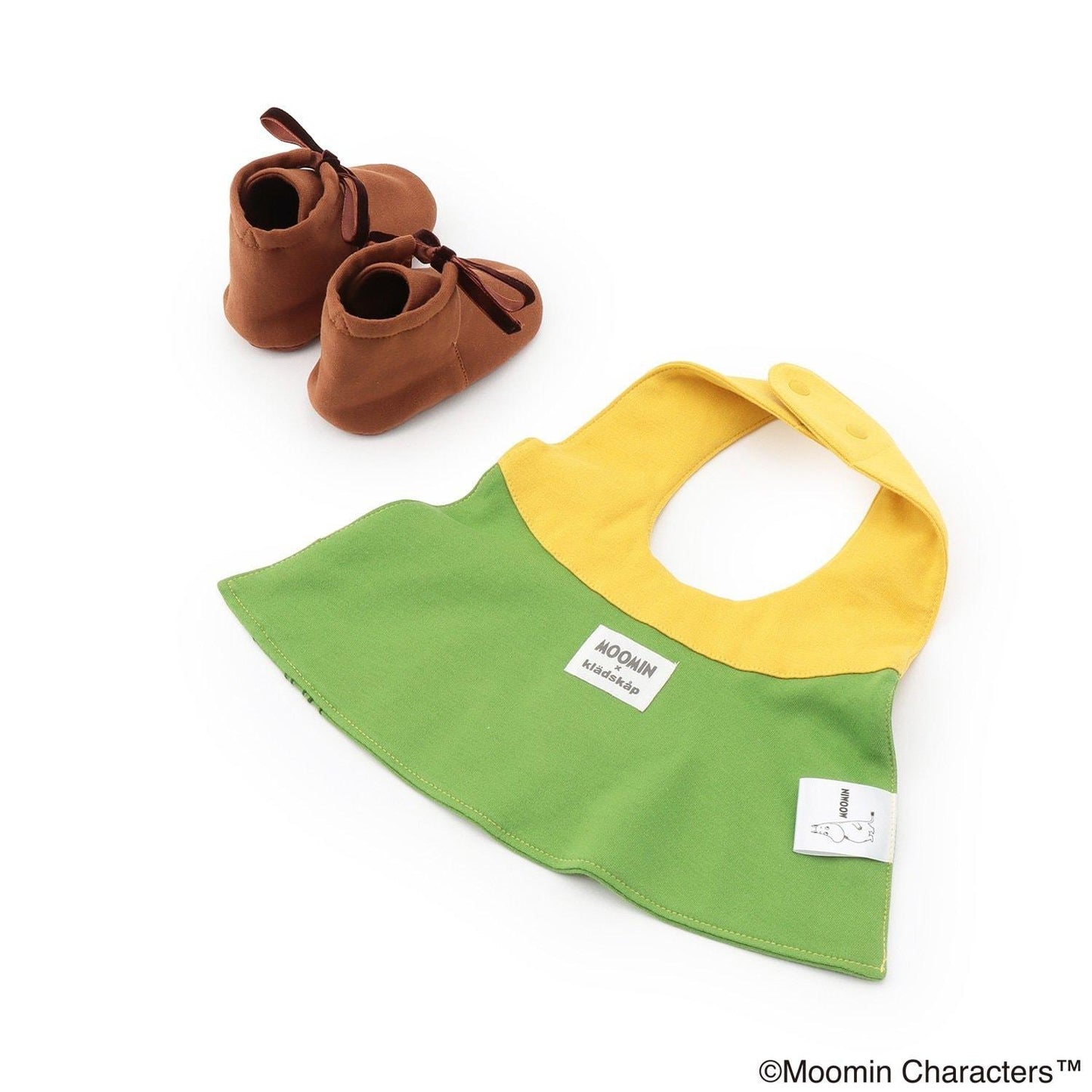 ムーミン(姆明) スナフキン 圍兜+襪子套裝