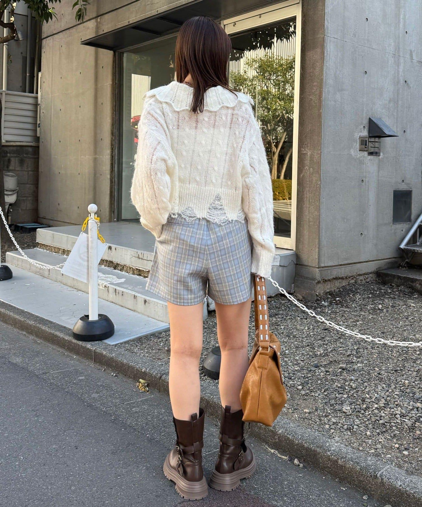 ハイウエスト美脚ショートパンツ/セットアップ