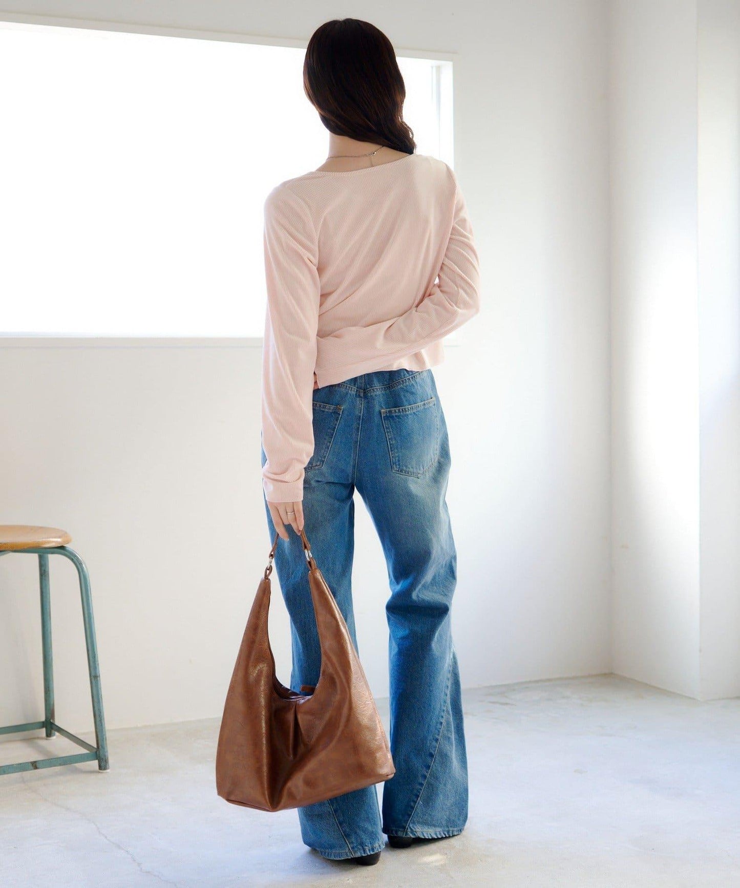 短絨面紐扣設計針織開衫