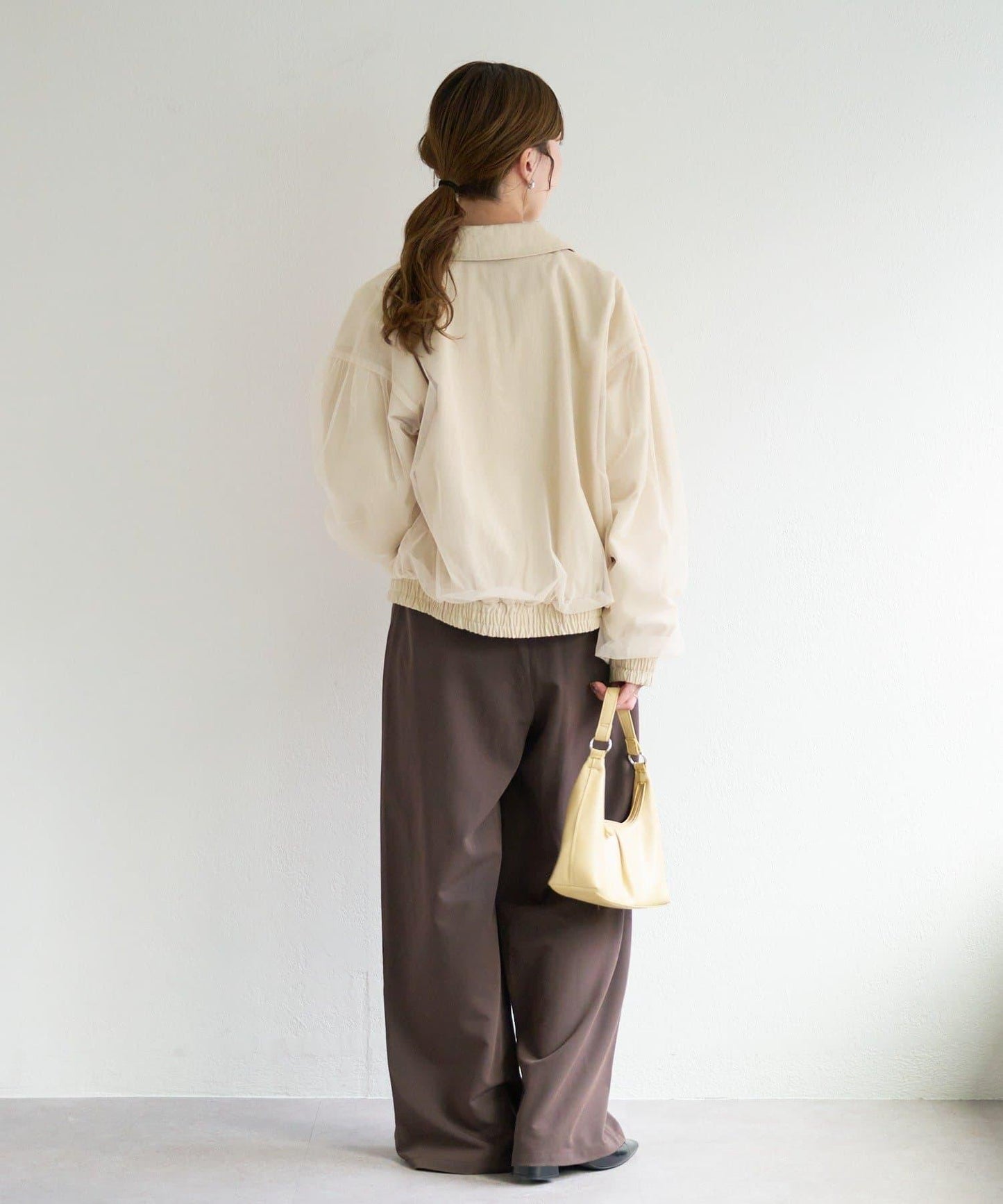 B 薄紗疊層設計 夾克