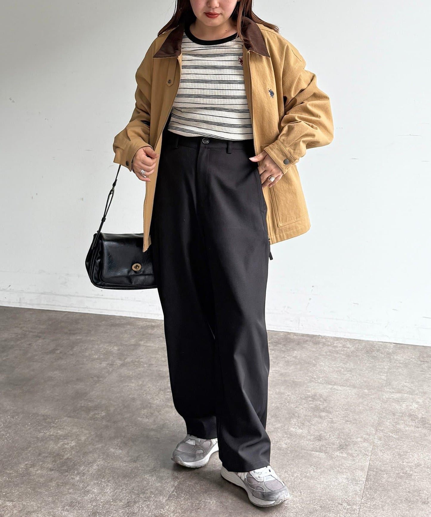 弧形版型 休閒西褲