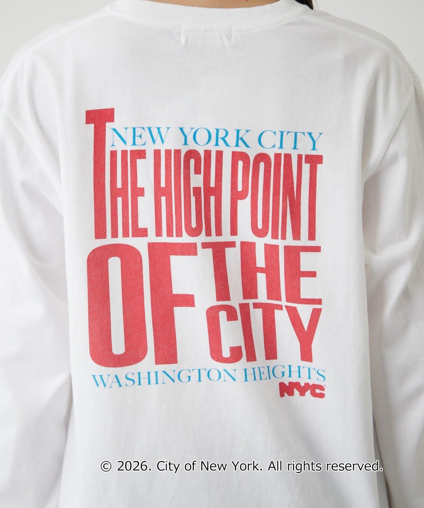 GOOD ROCK SPEED NYC印花長袖T恤