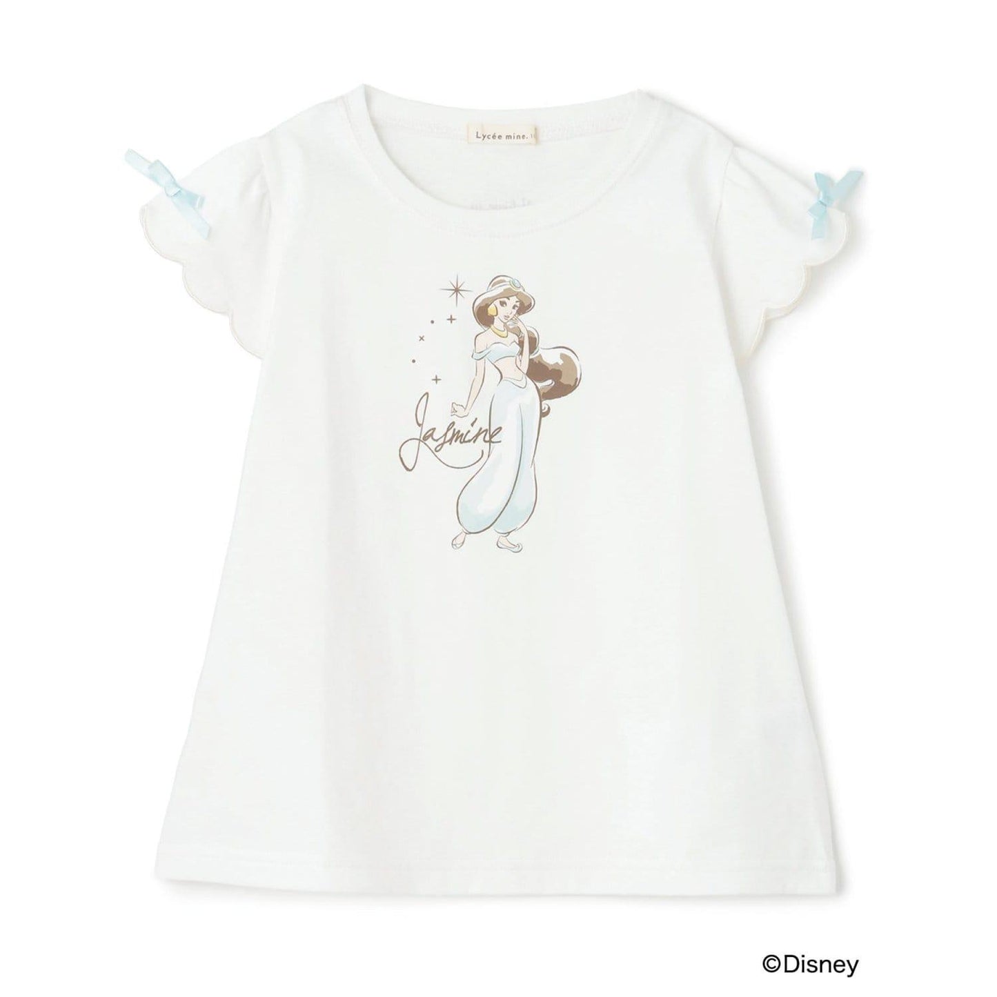 ディズニー(迪士尼) 速幹防曬不易變形 扇貝邊袖 轉印印花 T恤