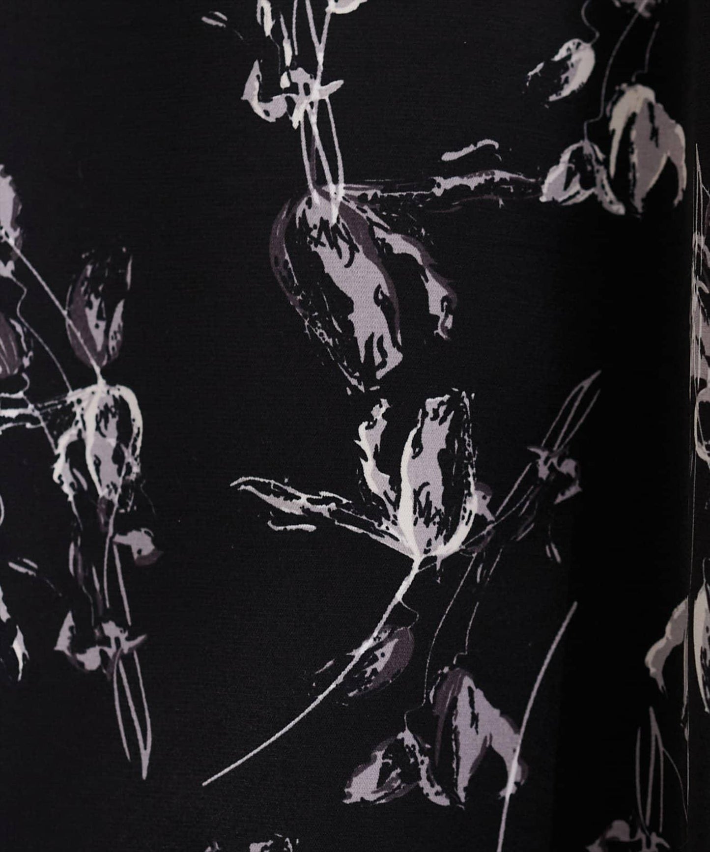 藝術花卉圖案 高腰 傘擺 半身裙