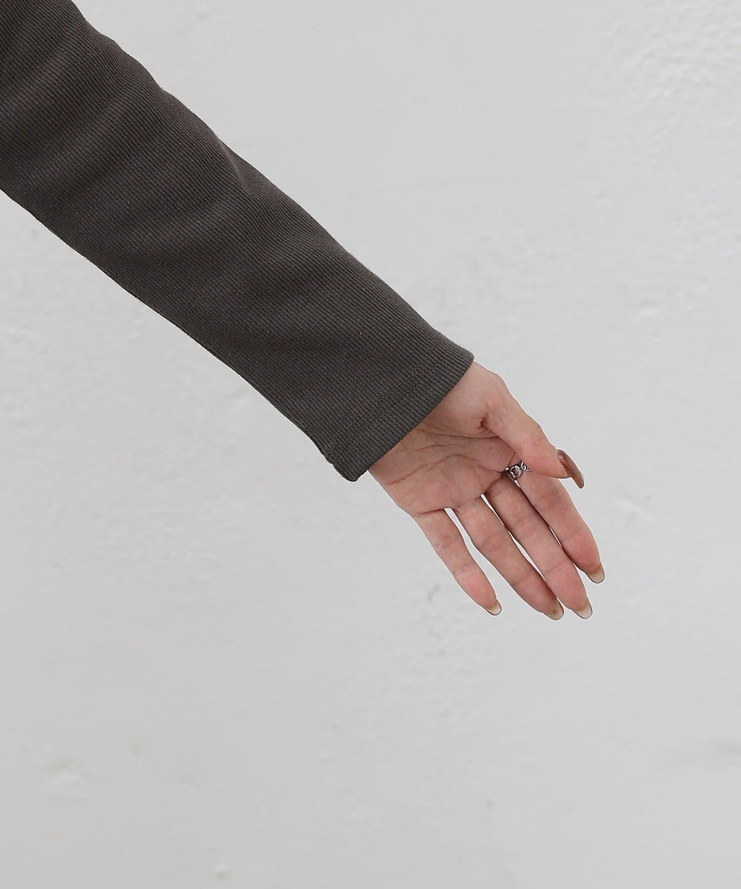 疊穿風羅紋套頭衫