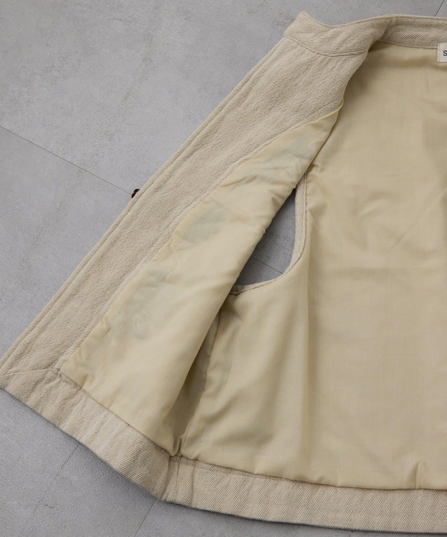 《ショート丈/綿麻素材》 花卉刺繡 棉麻質感 馬甲 SUM1 STYLE款