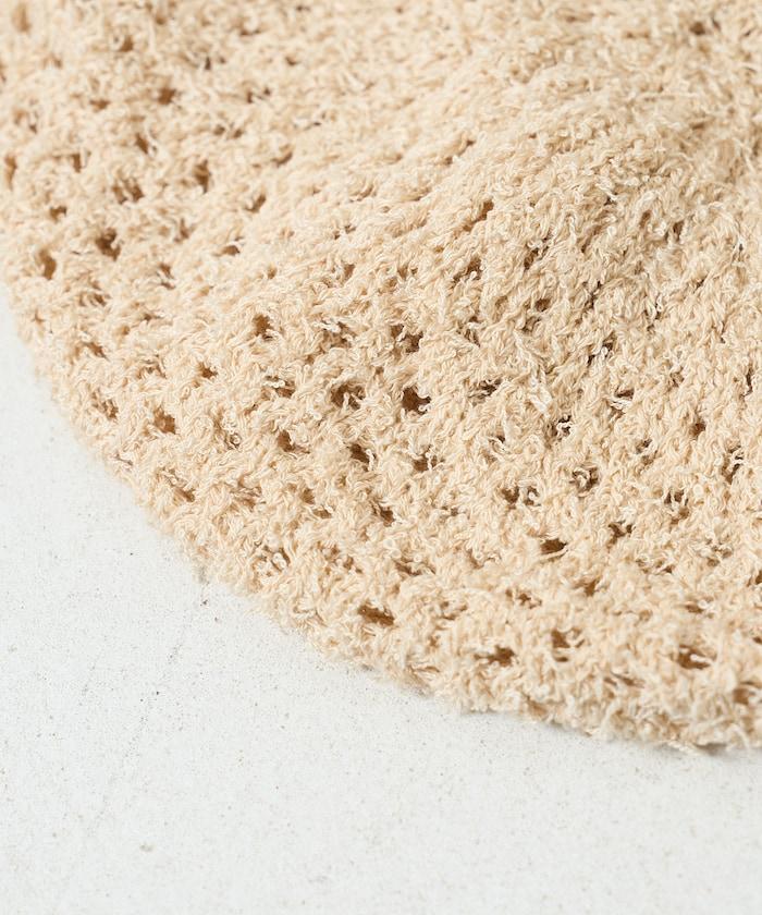 鏤空編織 針織 貝雷帽