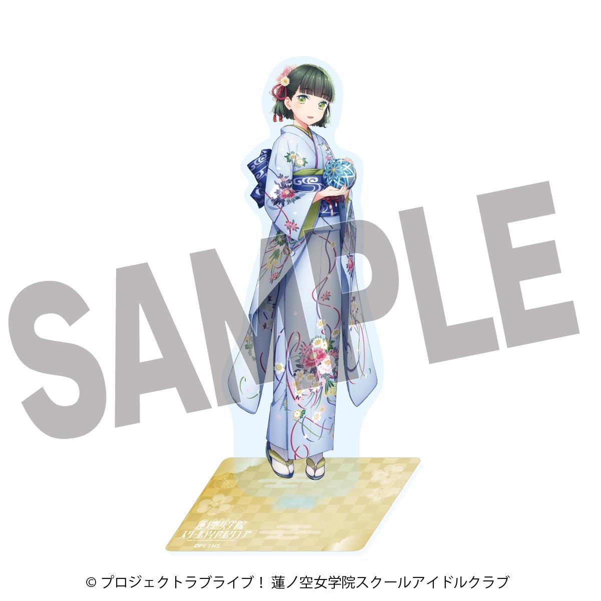 ラブライブ!蓮ノ空女學院スクールアイドルクラブ×加賀友禪こらぼ(LoveLive!蓮之空女學院學園偶像俱樂部×加賀友禪合作) 第二彈 百生吟子 大號亞克力立牌