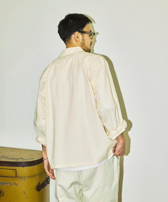 聯名 牛津紡短款長袖工裝襯衫