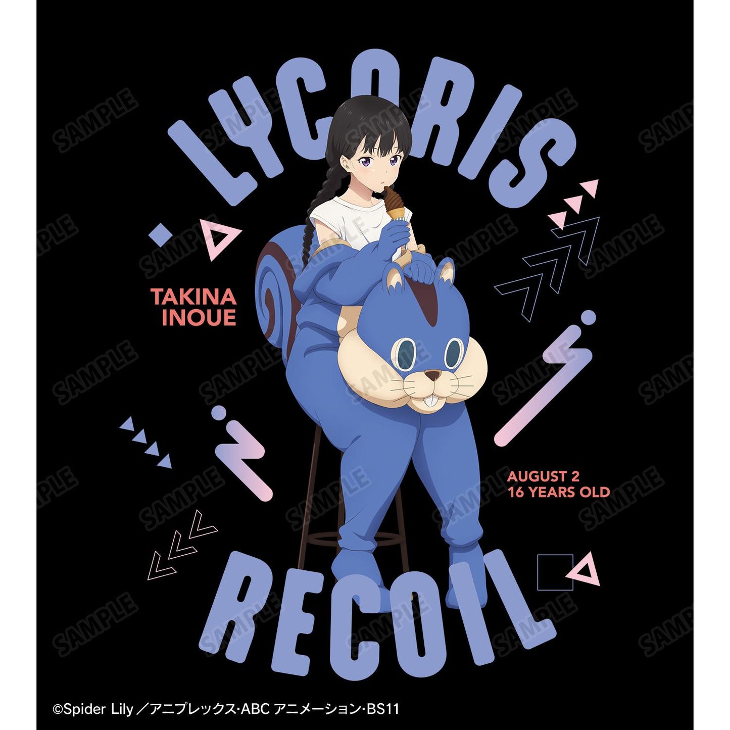 《莉可麗絲》(莉可麗絲) 第二款 井ノ上たきな 著ぐるみver. 聯名T恤 XXL尺碼