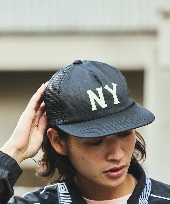 聯名 毛氈Logo斜紋網眼棒球帽