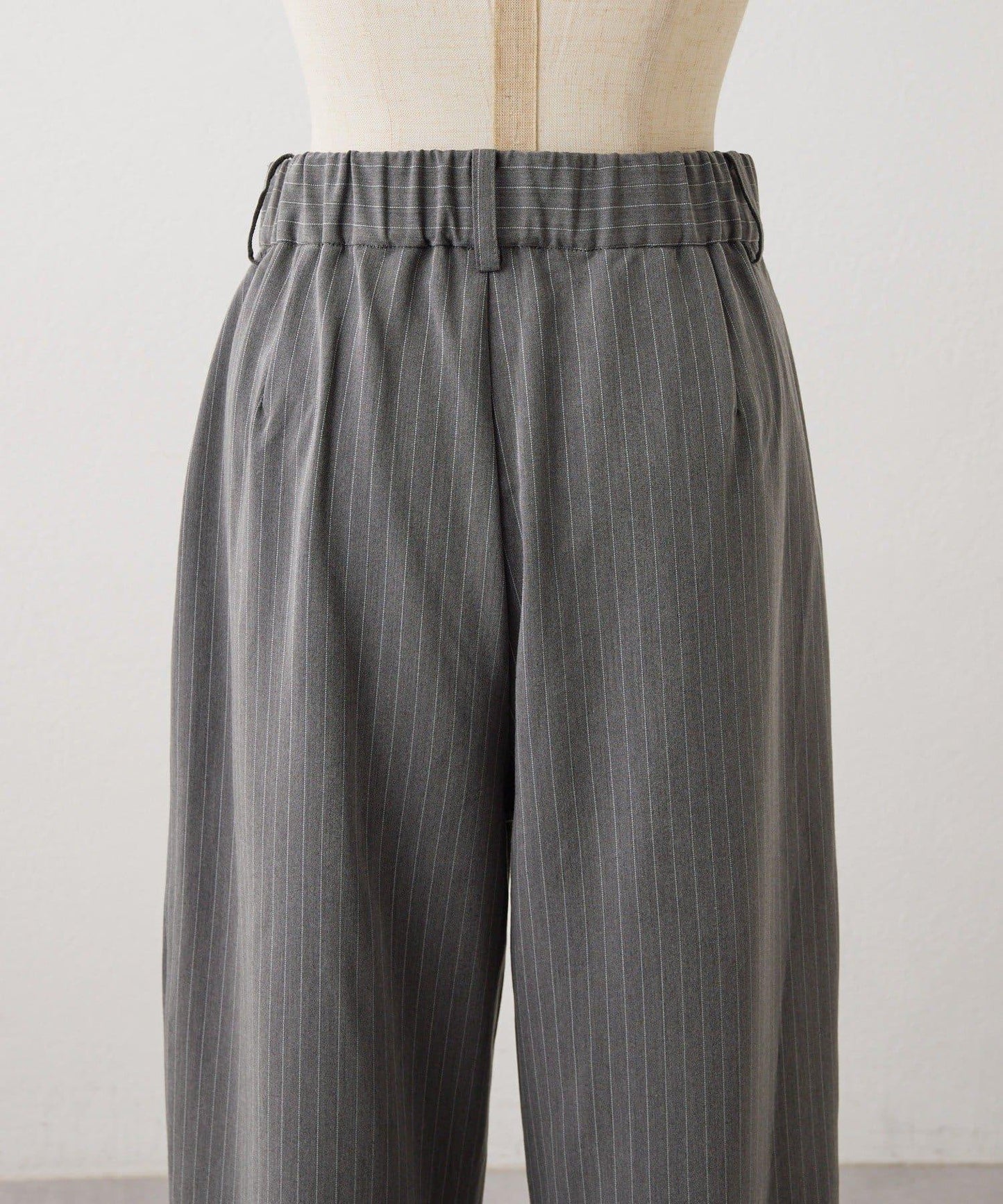 細條紋雙褶褲子