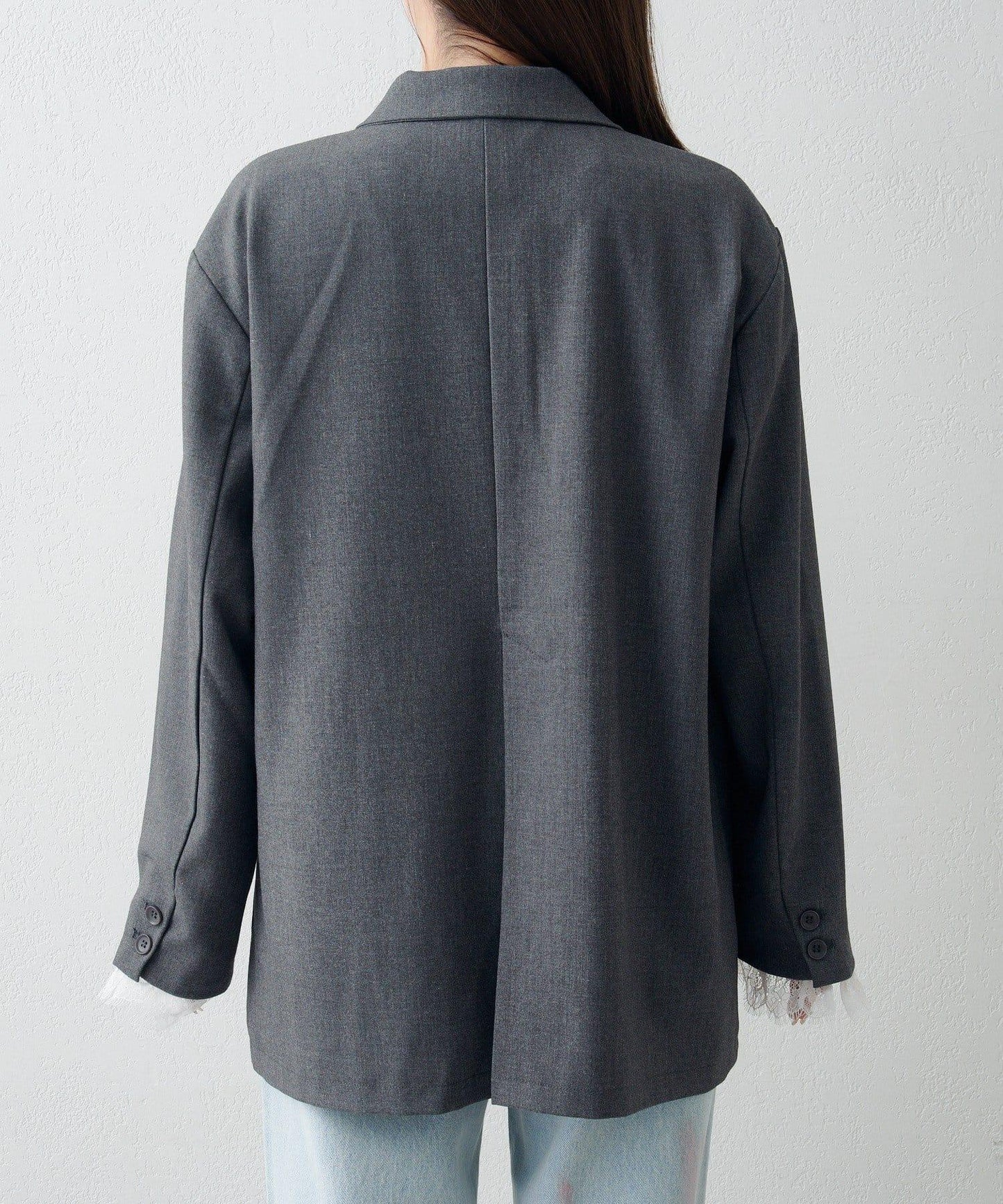 可拆卸蕾絲多方式設計夾克