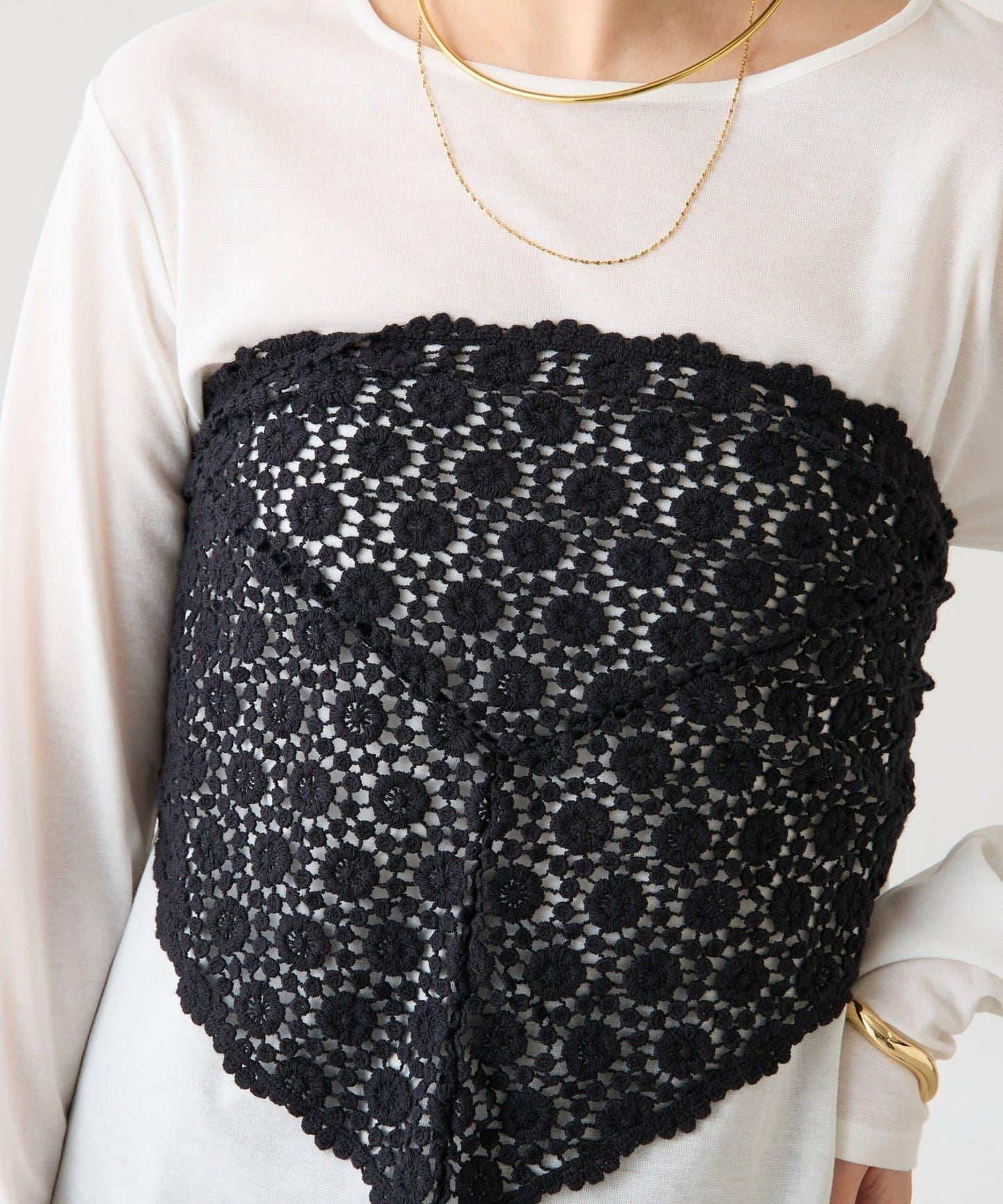 PAPILLONNER 多用蕾絲頭巾