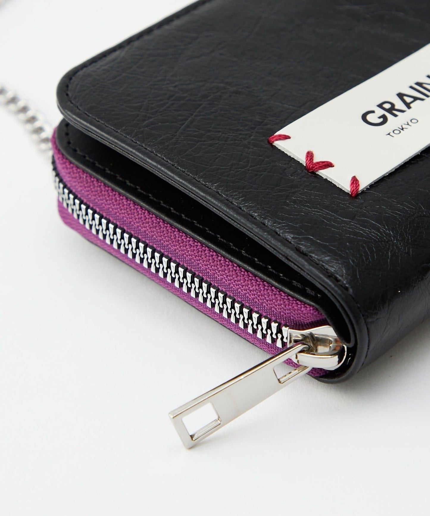 GRAIN/グレイン 二折心形吊飾 2WAY 錢包