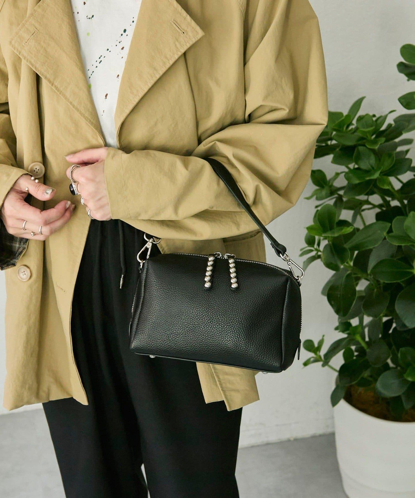 網紅Hoshi企劃 鉚釘 單肩包