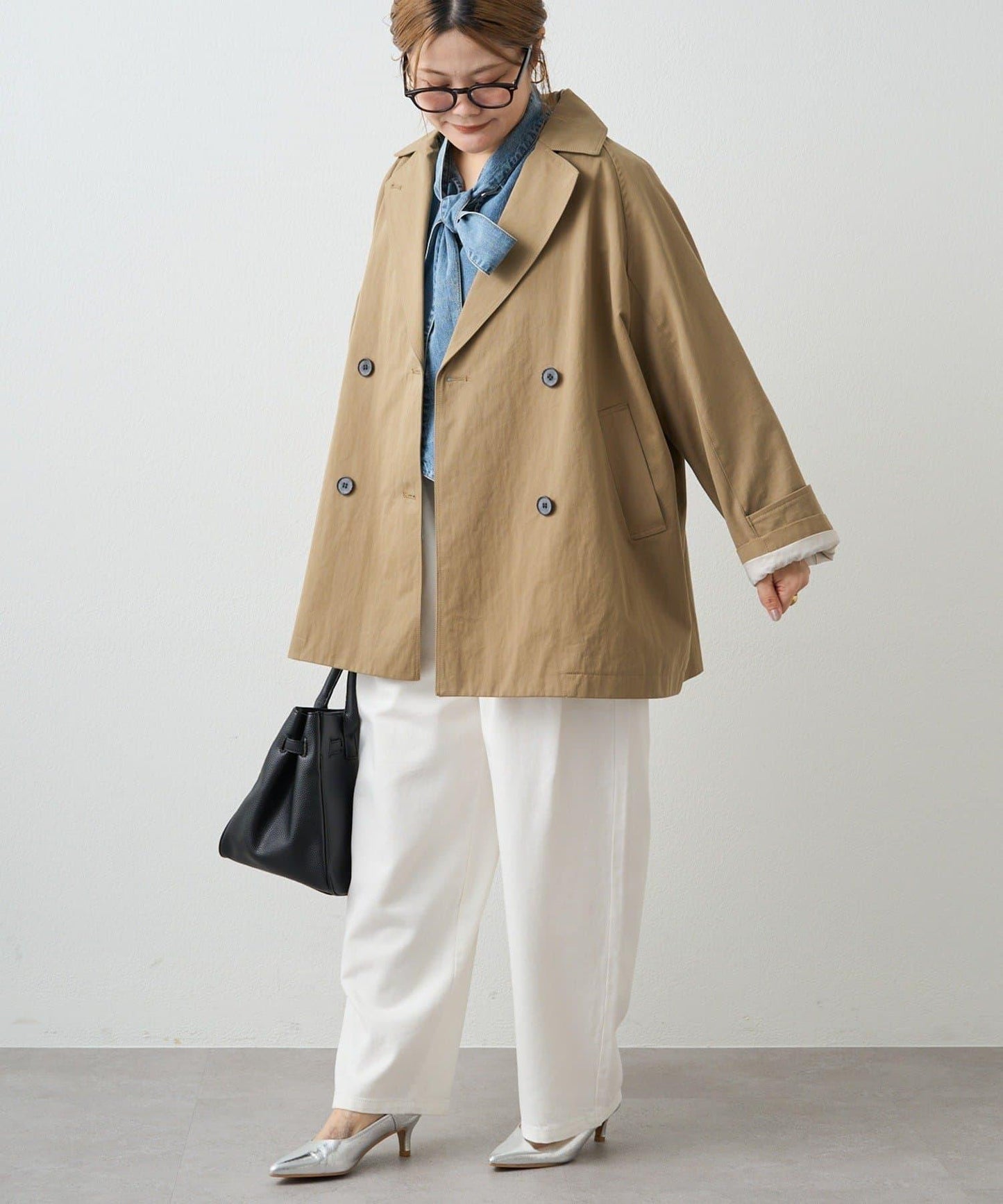 寬鬆中長款 風衣