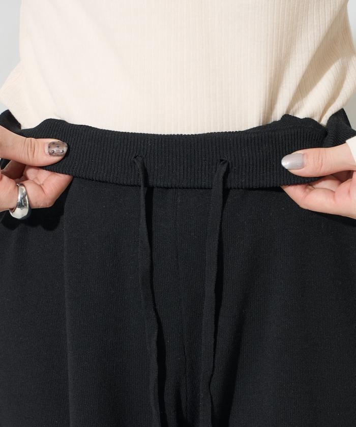 棉混紡針織 闊腿 可成套搭配 闊腿褲