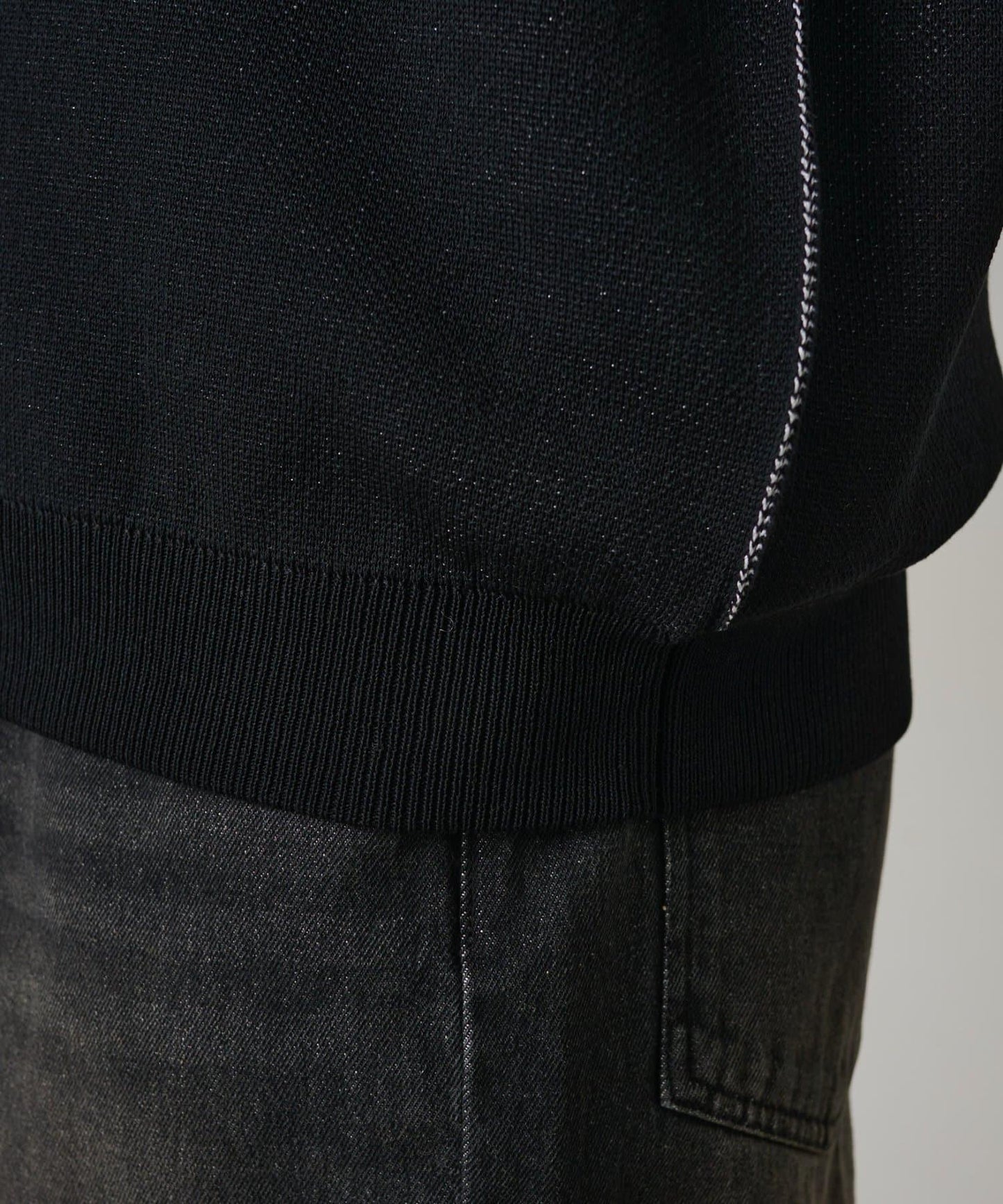 配色外縫拼接 針織POLO衫