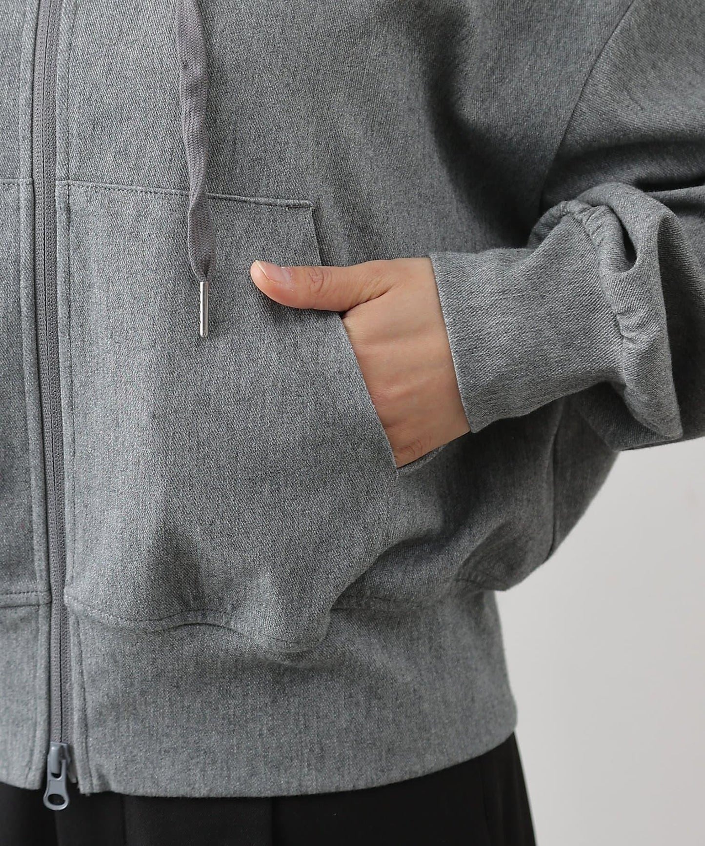 可成套搭配 四向彈力 雙拉鍊 連帽外套