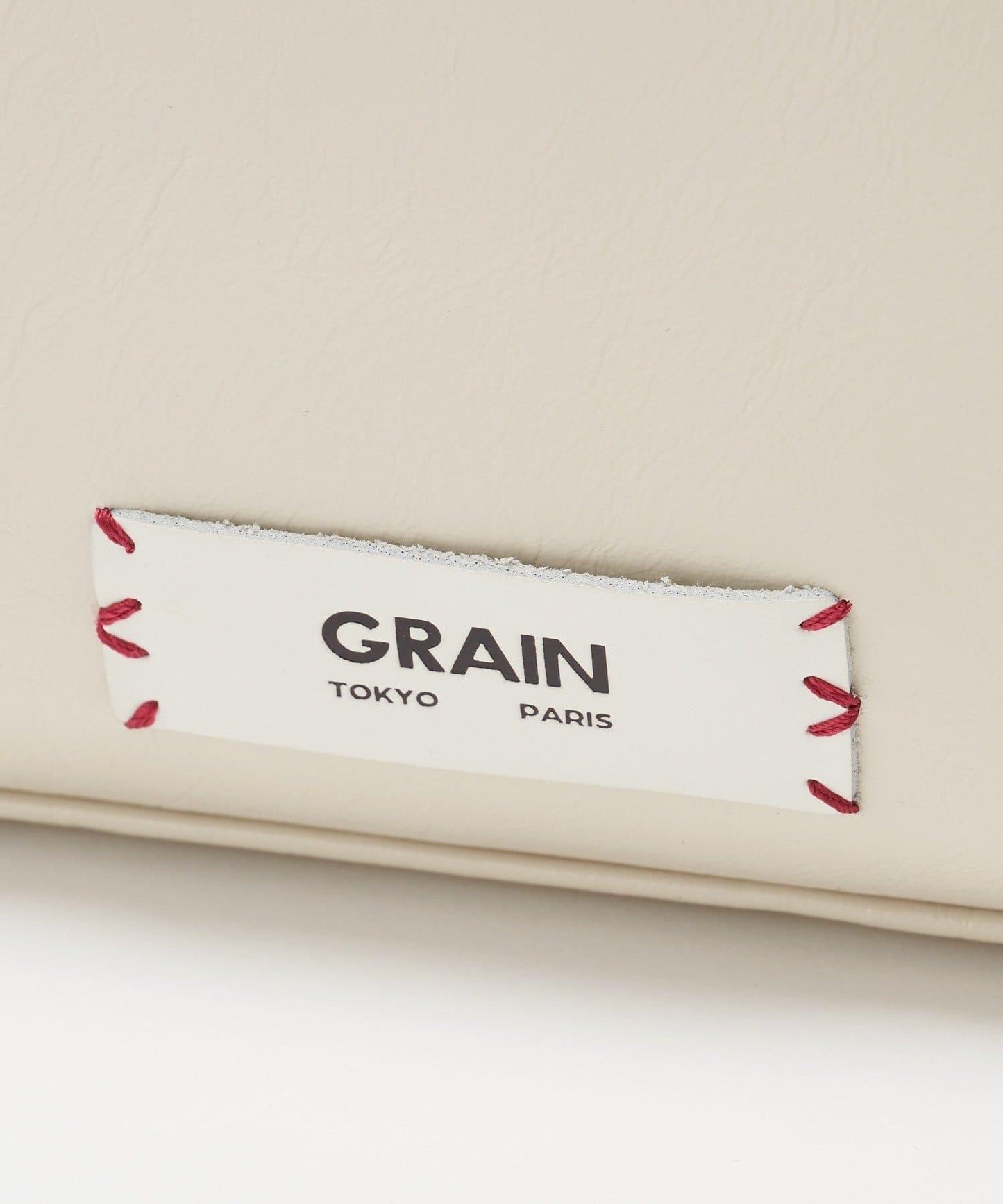 GRAIN/グレイン 配色皮革鏈條波士頓包