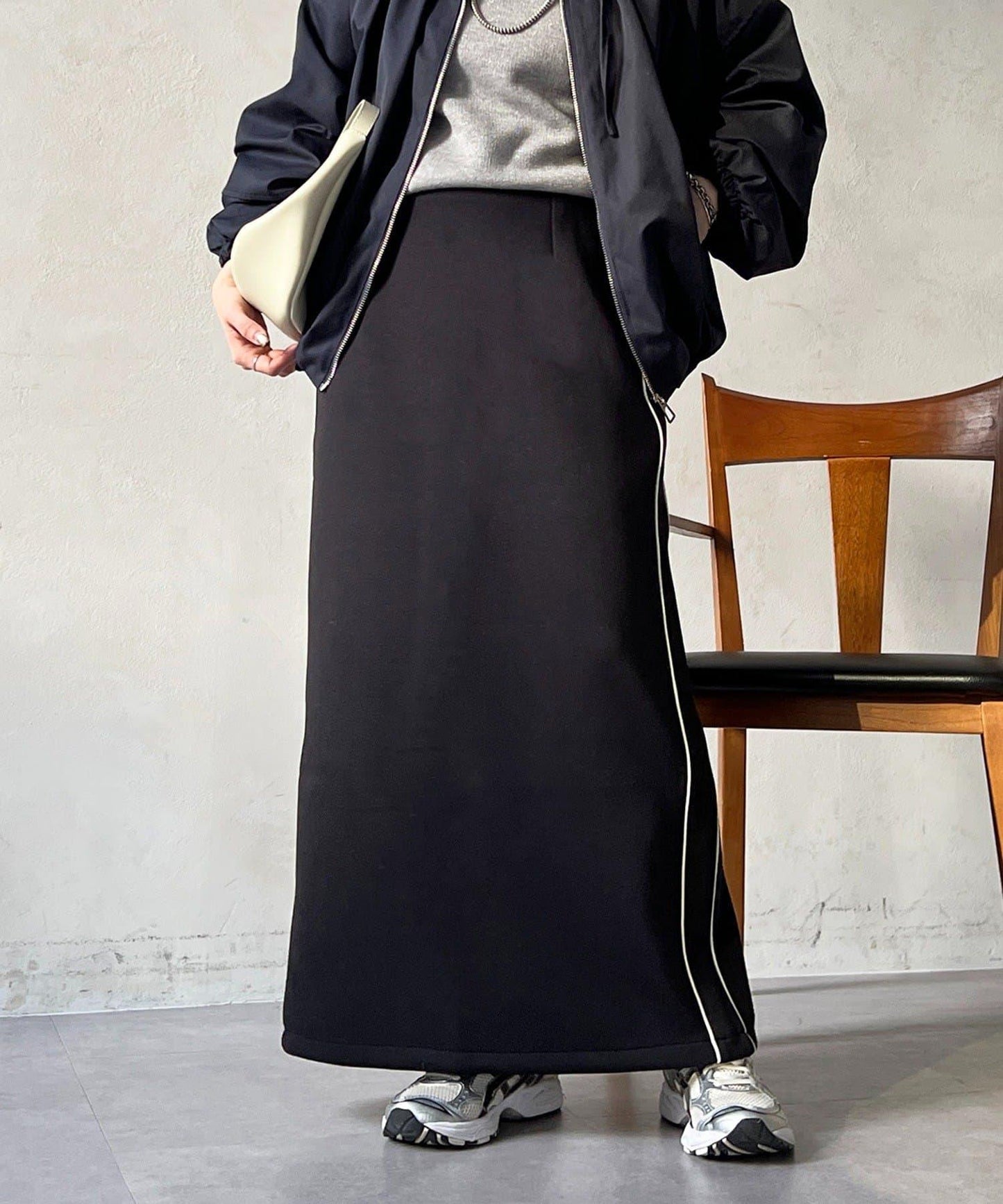 複合面料半身裙