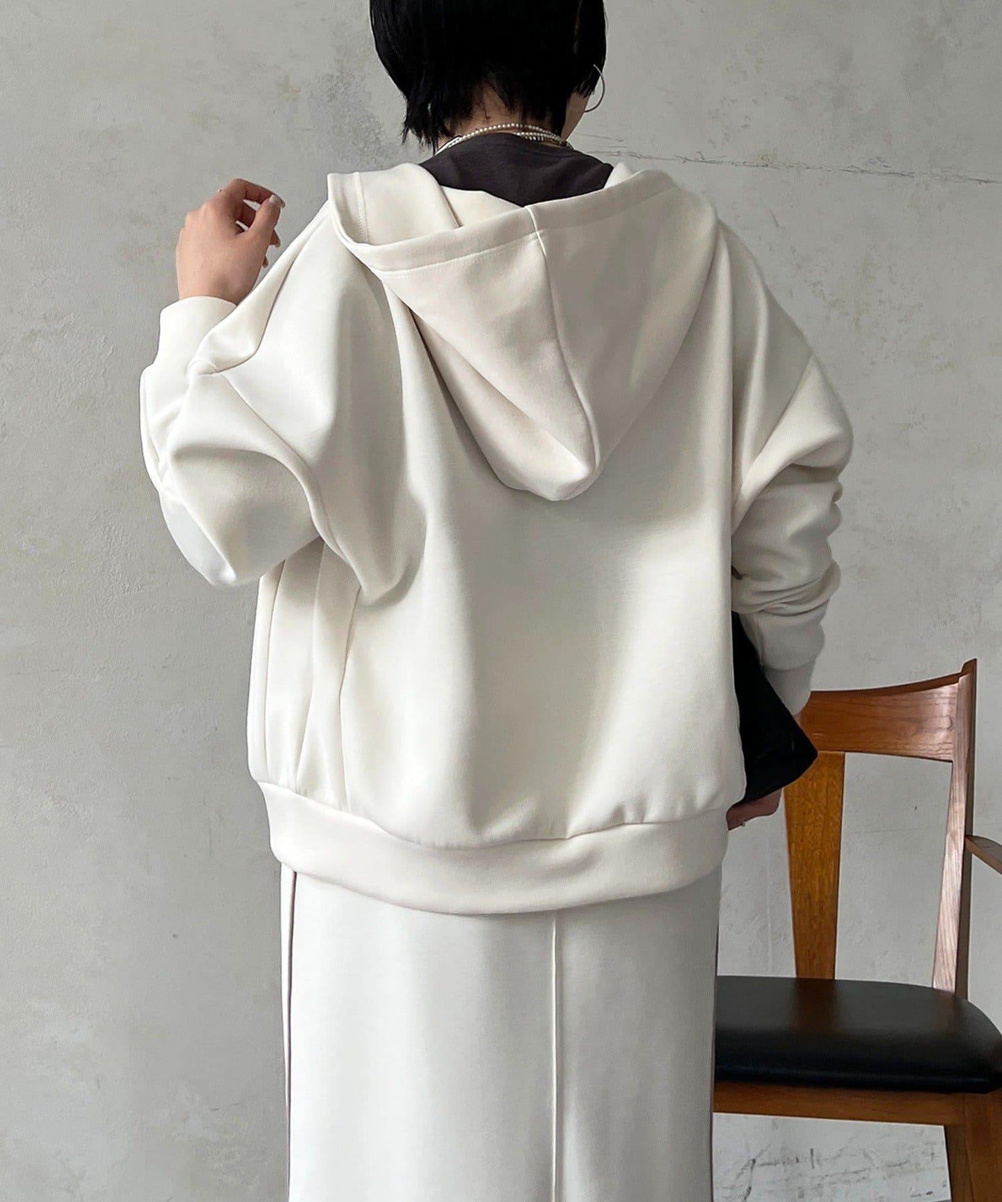 複合面料連帽衛衣