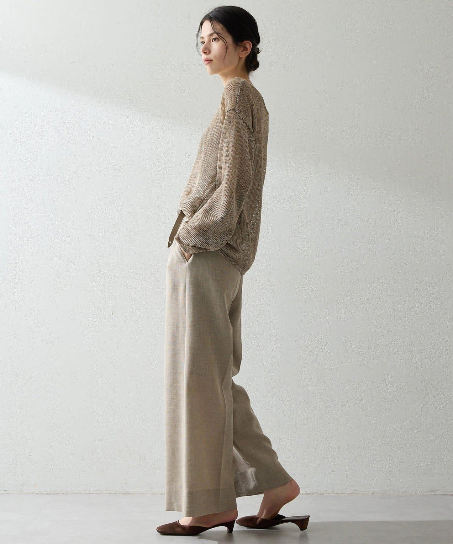 船領網眼針織套頭衫