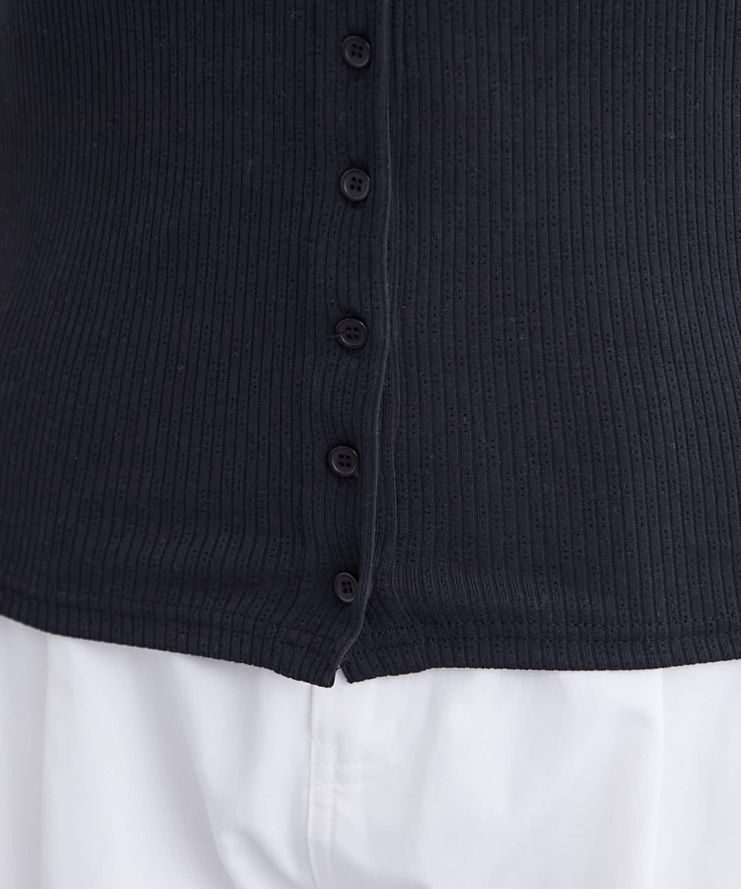 mystic 掛脖疊搭設計 法式袖 上衣